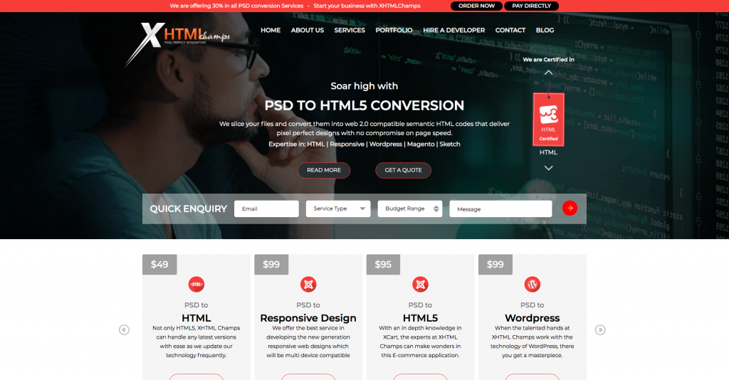 PSD to HTML Conversion Service Providers